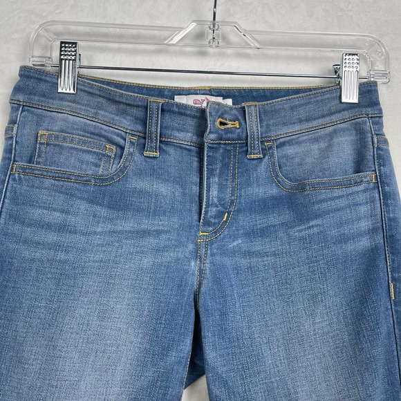 VINEYARD VINES Ripley Wash Skinny Denim, Women’s Logo Jeans with Stretch‎ SIZE 0 - Picture 2 of 12